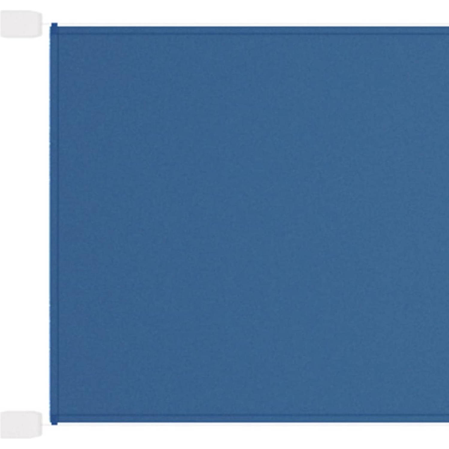 The Living Store Verticaal Balkonscherm - Blauw - 180 x 420 cm - Oxford stof