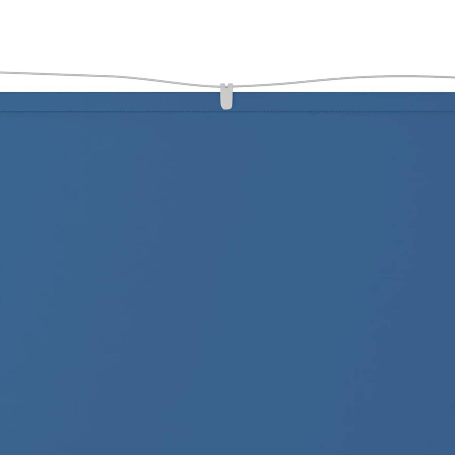 The Living Store Balkonscherm - Blauw Oxford Stof - 100 x 360 cm - Wind- en Privacybescherming