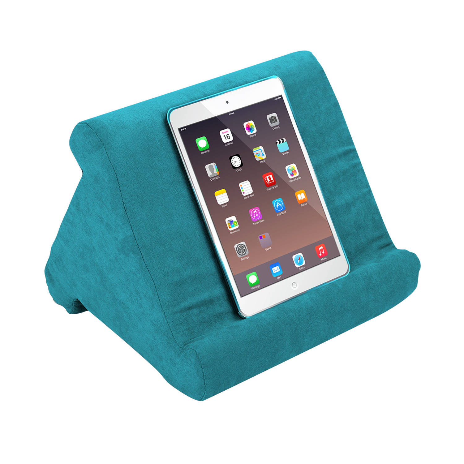 Orange Donkey, Tablet kussen – Blauw - 3 kijkhoeken – tablet pillow – tablethouder – tablet standaard – pillow pad