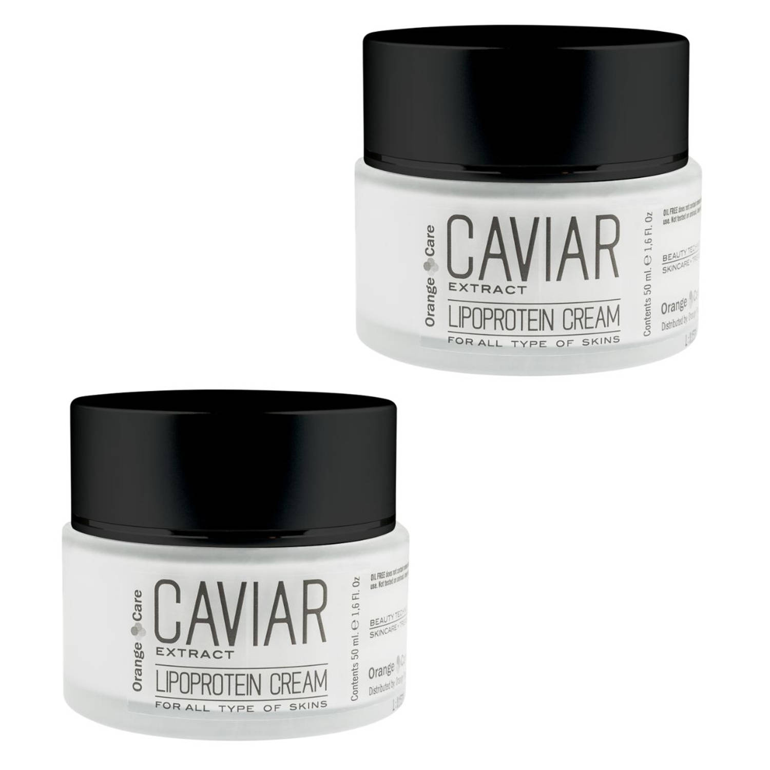 Orange Care Caviar Lipoproteïne Crème Huidverzorgingscrème Verzorgingscrème - 2 x 50ML Kaviaarcrème
