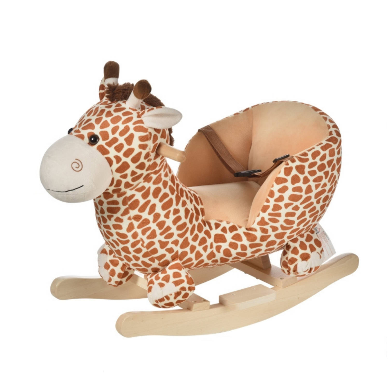 Schommelpaard Hobbeldier Hobbelpaard Schommelstoel voor Kinderen Speelgoed L60 x B33 x H45 cm