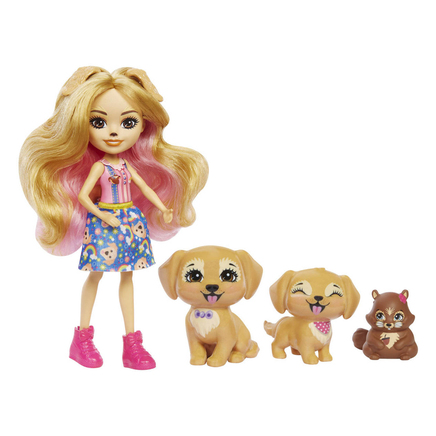 Mattel Enchantimals Gerika Golden Retriever Family