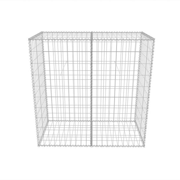 vidaXL Gabion mand 100x50x100 cm gegalvaniseerd staal