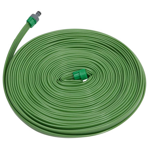 The Living Store Tuinslang - Sproeislang - 7.5m x 25mm - PVC - Groen