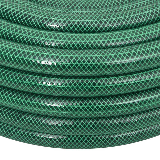 vidaXL Tuinslang met koppelingsset 0,75'' 20 m PVC groen