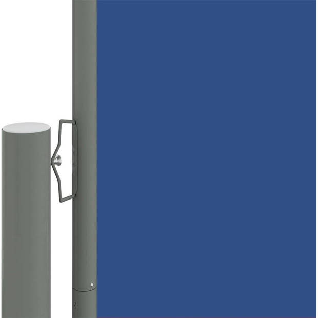 The Living Store Zijluifel Tuin - 180 x (0-600) cm - Blauw - Uittrekbaar - Automatische terugrol - UV-bestendig