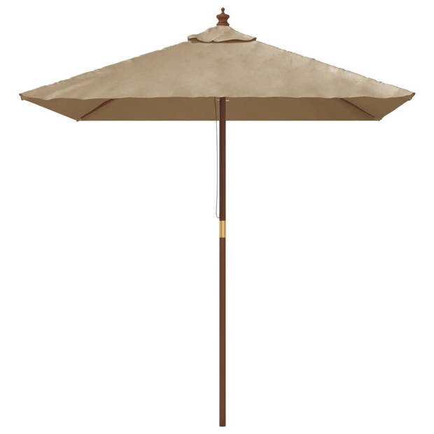 The Living Store Parasol - Taupe - 198 x 198 x 231 cm - Duurzaam materiaal