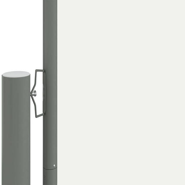 The Living Store Zijluifel Uittrekbaar 140 x (0 - 1.200) cm - Crème Stof met PU-coating