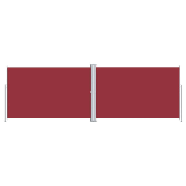 The Living Store Zijluifel - Groot - Rood - 220 x (0-600) cm - Automatisch uittrekbaar