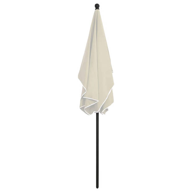 The Living Store Parasol - tuinparasol 210x140x238 cm - zandkleurig - Polyester/staal