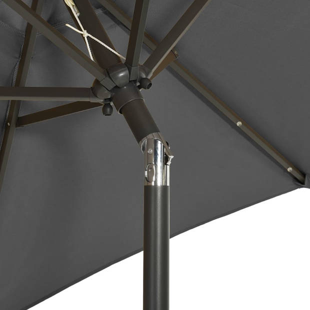 The Living Store Parasol - name - Tuin en Terras - 200 x 211 cm - UV-bescherming - Inklapbaar