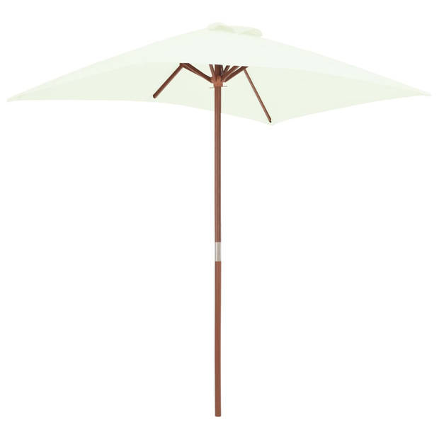 The Living Store Parasol The Living Store Tuinparasol 150x200x235 cm Zandkleurig - 38 mm paal