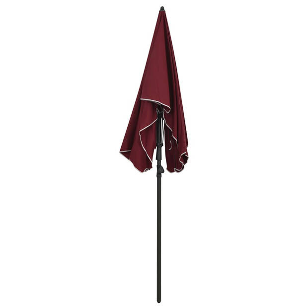 The Living Store Parasol Tuin - 200 x 130 x 234 cm - UV-bescherming - Bordeauxrood