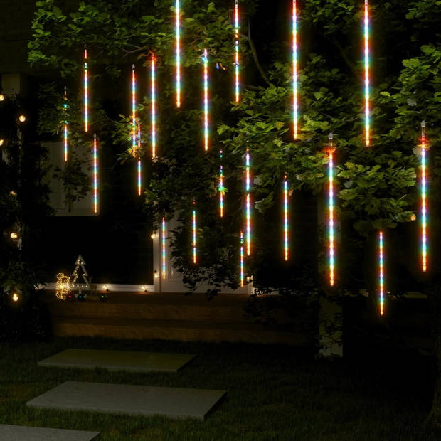 The Living Store Meteorlichten - Meerkleurig - 50 cm - Waterbestendig - 720 SMD-LEDs