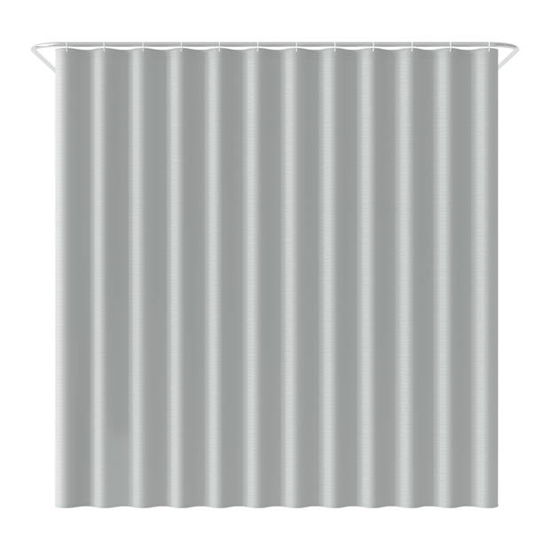 Loti Living Douchegordijn Anti Schimmel – Grijs - Inclusief ringen – Waterdicht - Polyester - Douchegordijn 180x200 cm