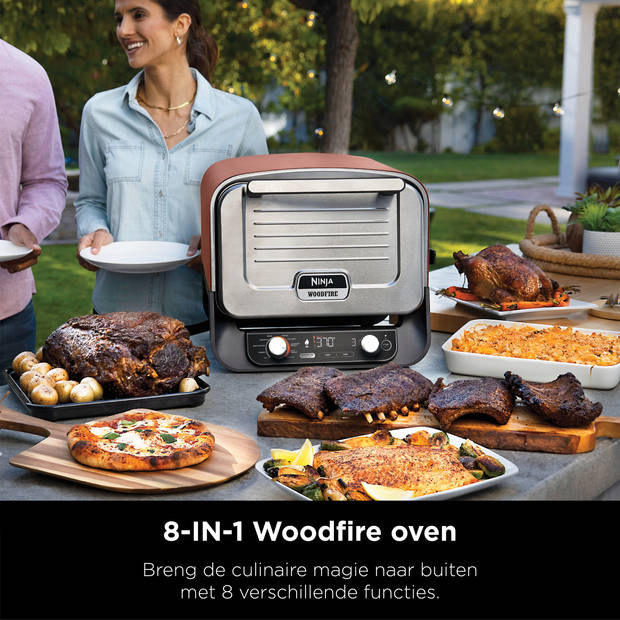 Ninja Woodfire OO101EU - Elektrische Outdoor Ovens, Pizzaovens en Smoker