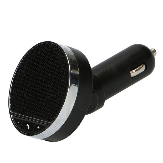 All Ride Carkit Autolader en Bluetooth Speaker - Auto Oplader USB - Aansluiting Sigarettenaansteker - Zwart