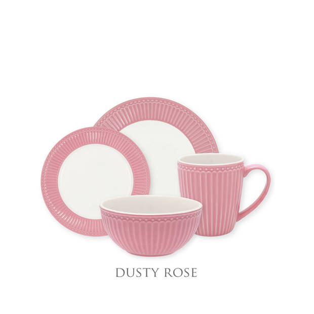 GreenGate Alice Dusty Rose Serviesset 4-delig