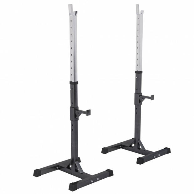 Gorilla Sports Fitnessbank Met Gewichten 100 kg - Squat rack - Puzzelmat - Complete Set Kunststof