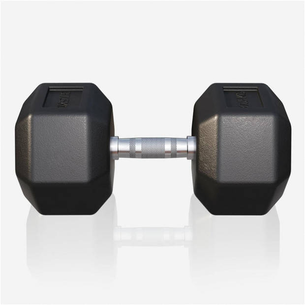 Gorilla Sports Dumbbell - 1 x 37,5 kg - Gietijzer - Hexagon - Halter