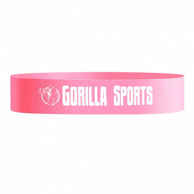 Gorilla Sports Fitnessband - Roze - 0,4 mm