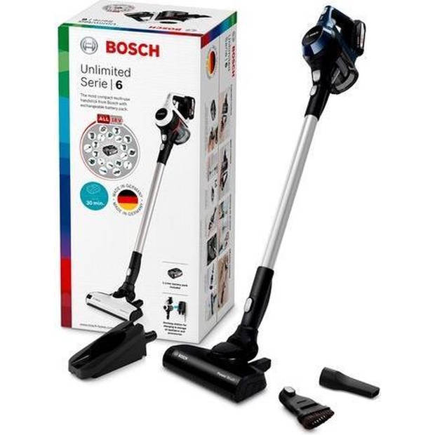 Bosch Unlimited BCS611P4A steelstofzuiger - draadloos - zakloos