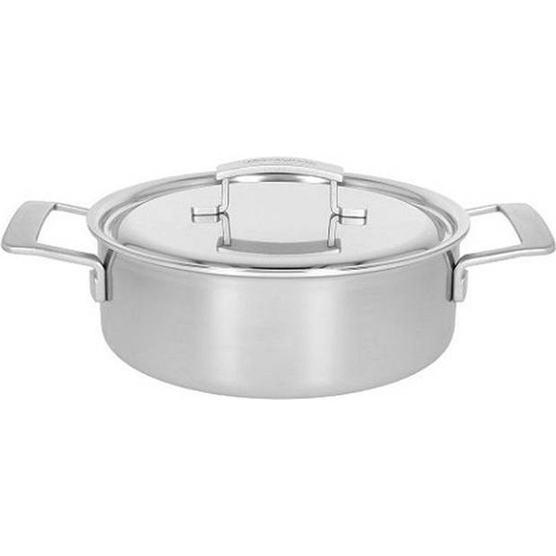 Demeyere Industry 5 lage kookpot - met deksel - 24 cm - 3.7 L