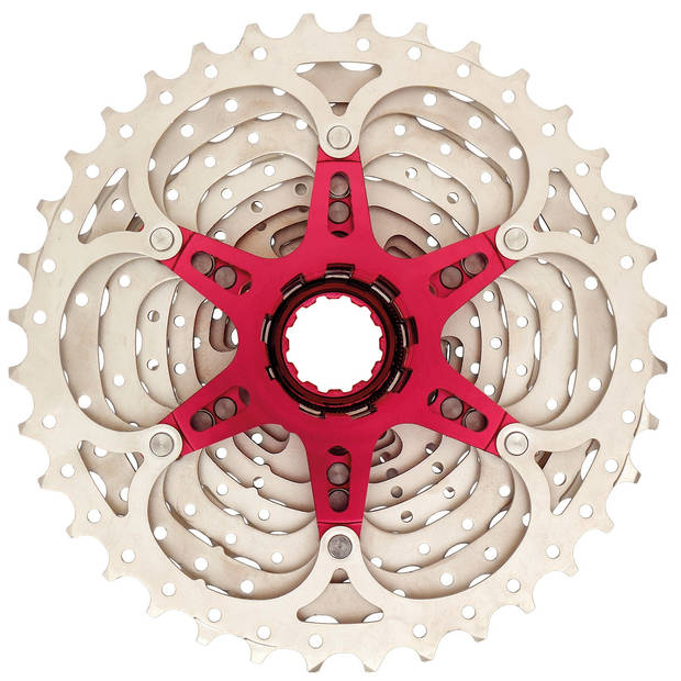 Sunrace 10 speed cassette 11-36t. zilver csmx0