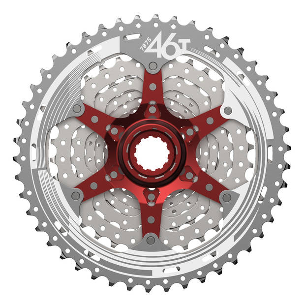 Csmx3 10 speed cassette 11-42t. zilver metallic