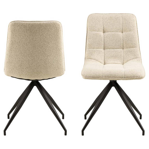 2 x Cocon eetkamerstoel beige.