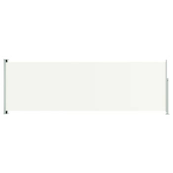 The Living Store Zijscherm Luxe - 200 x (0-600) cm - UV-bestendig polyester - Automatische terugrolfunctie