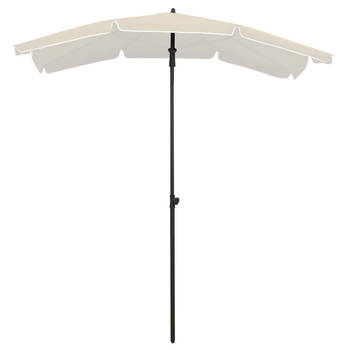 The Living Store Parasol Zand 200x130x234 cm - UV-beschermend polyester en staal