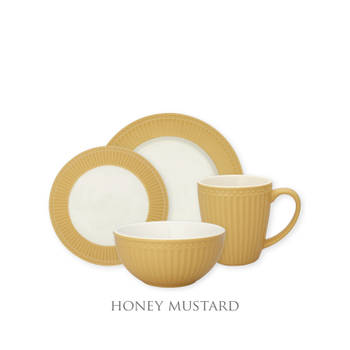 GreenGate Alice Honey Mustard Serviesset 4-delig