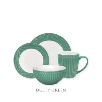 GreenGate Alice Dusty Green Serviesset 4-delig