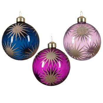 Decoris - Kerstbal glas d8 cm a3 CLXXV kerst