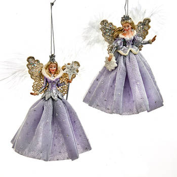 Kurt S. Adler - Ornament plastic lavendel fairy l14cm