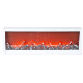 IKO sfeerhaard met LED verlichting - L60 x H20 cm - wit - Sfeerhaarden