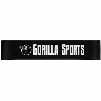 Gorilla Sports Fitnessband - Zwart - 1,2 mm - Weerstandsband - 35 LB - 15,8 kg