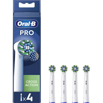 Oral-B Cross Action Pro - Opzetborstels - Met CleanMaximiser Technologie - 4 Stuks