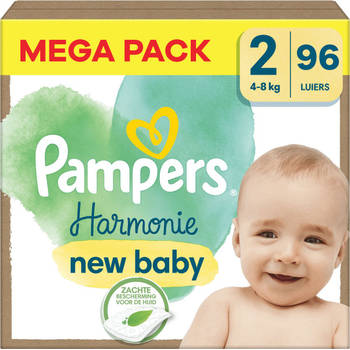 Pampers - Harmonie - Maat 2 - Mega Pack - 96 stuks - 4/8 KG