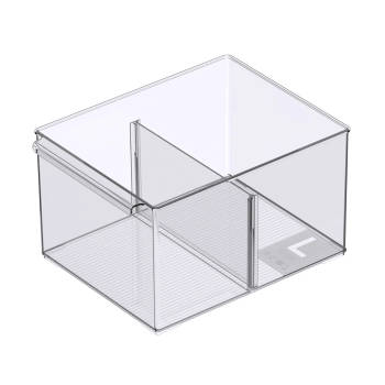 So Clever Opbergbakje Classic Clear - 20 x 27 cm (L) - Uitneembare verdelers