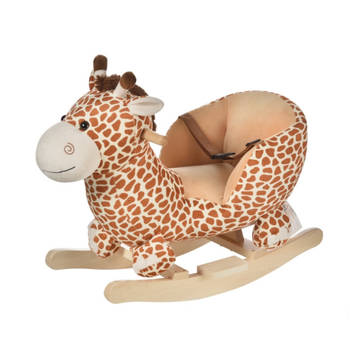 Schommelpaard - Hobbeldier - Hobbelpaard - Schommelstoel voor Kinderen - Speelgoed - L60 x B33 x H45 cm