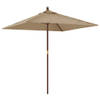 The Living Store Parasol - Taupe - 198 x 198 x 231 cm - Duurzaam materiaal