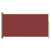 The Living Store Zijscherm Polyester - 160 x (0-300) cm - Rood