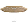 The Living Store Parasoldoek - Taupe - 500 cm - Water- en uv-bestendig - 100% polyester