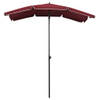 The Living Store Parasol Tuin - 200 x 130 x 234 cm - UV-bescherming - Bordeauxrood