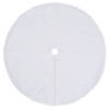 The Living Store Kerstboomrok - wit - 360 g/m² kunstbont - 122 cm diameter - Nonwoven achterkant