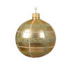 Decoris - Kerstbal glas d8 cm licht goud a2 I kerst