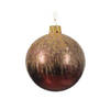 Decoris - Kerstbal glas d8 cm ossenbloed kerst