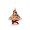 Decoris - Ornament glas L8b8h10 cm multi I kerst